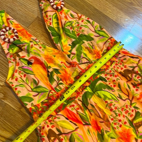 Anthropologie Farm Rio Tropical Tiered Maxi Dress Size Medium NWT - Picture 8 of 16